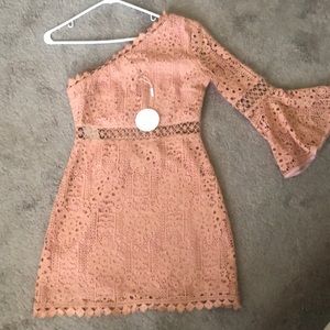 Twosisters The Label Elysian dress in peach